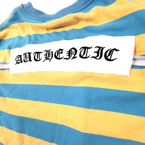The Greii Womens Sweater Blue and Yellow Striped Small - Picture 1 of 10